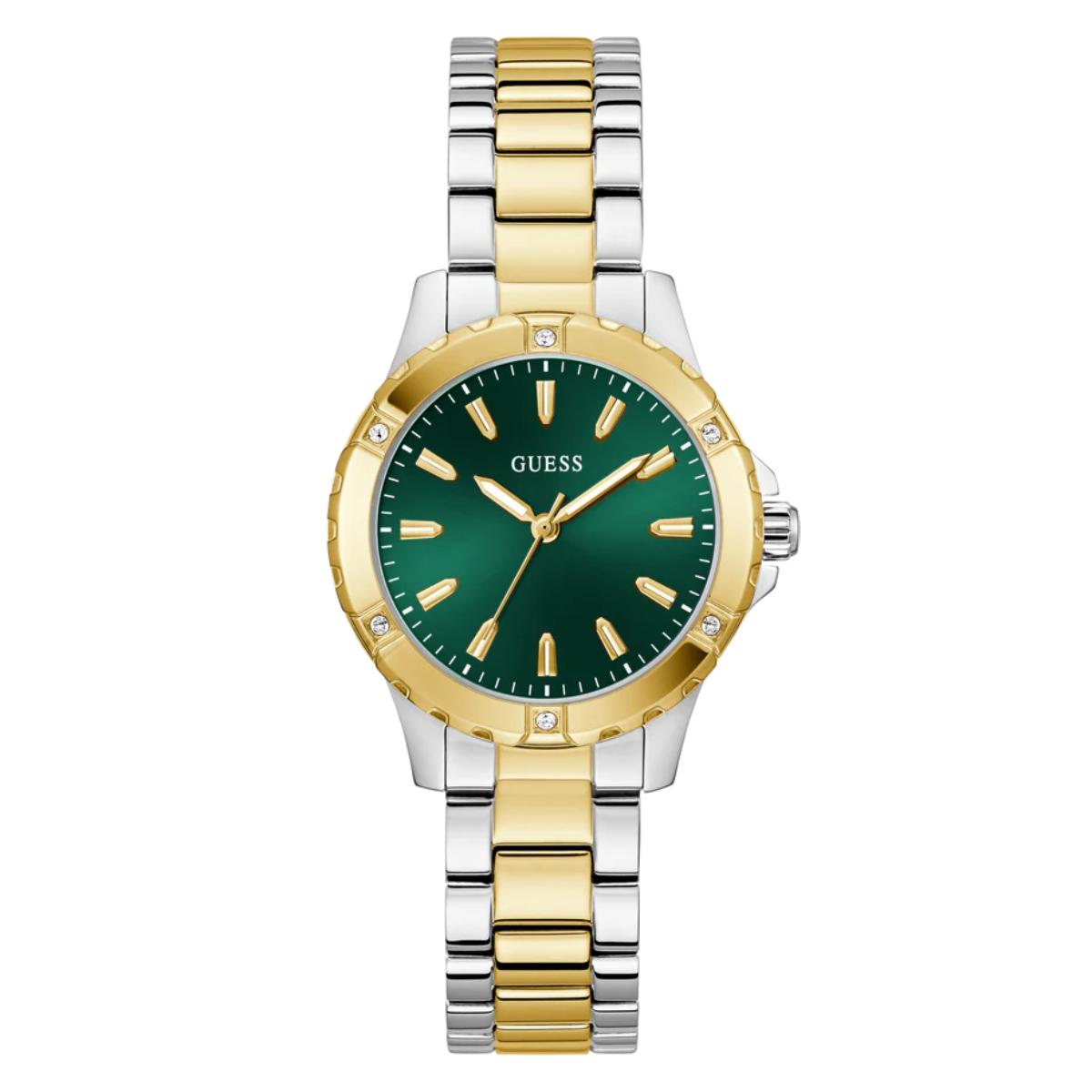 GUESS Gs Mist Quartz Green Dial Analog Women's Watch GW0948L8