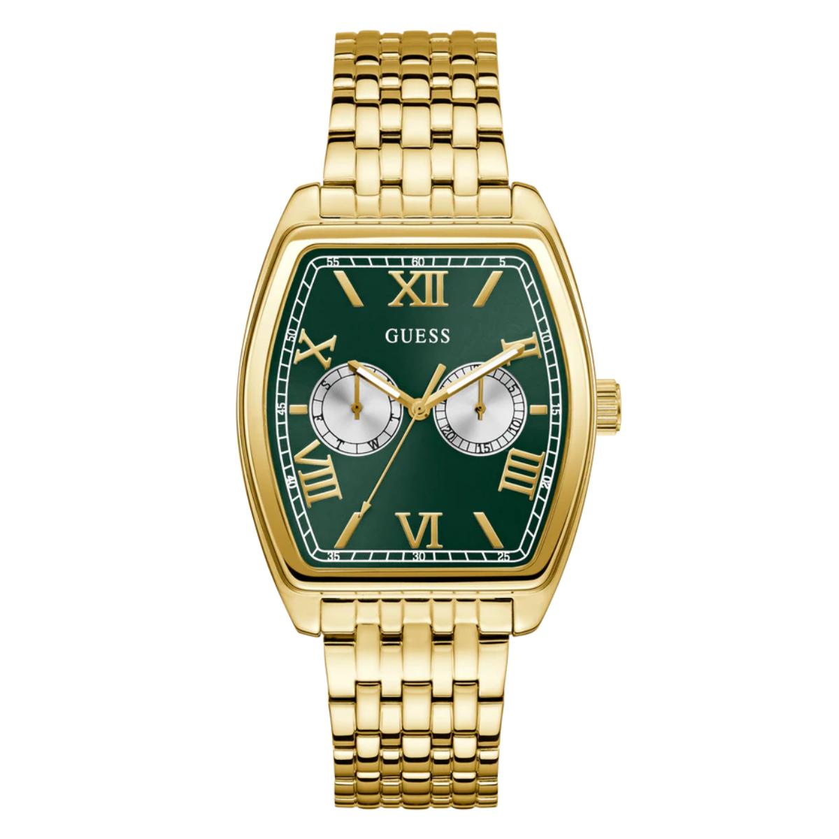 Guess Dress Quartz Green Dial Multi-Function Men's Watch GW0975G2