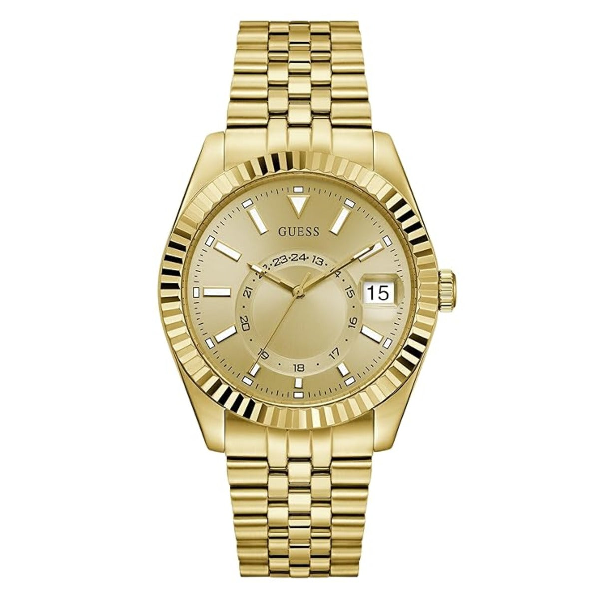 GUESS Gd Jaden Quartz Champagne Dial Analog Men's Watch GW0977G2