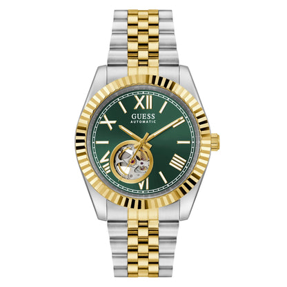 Guess Connoisseur Green Round Automatic Men's Watch - GW0984G4
