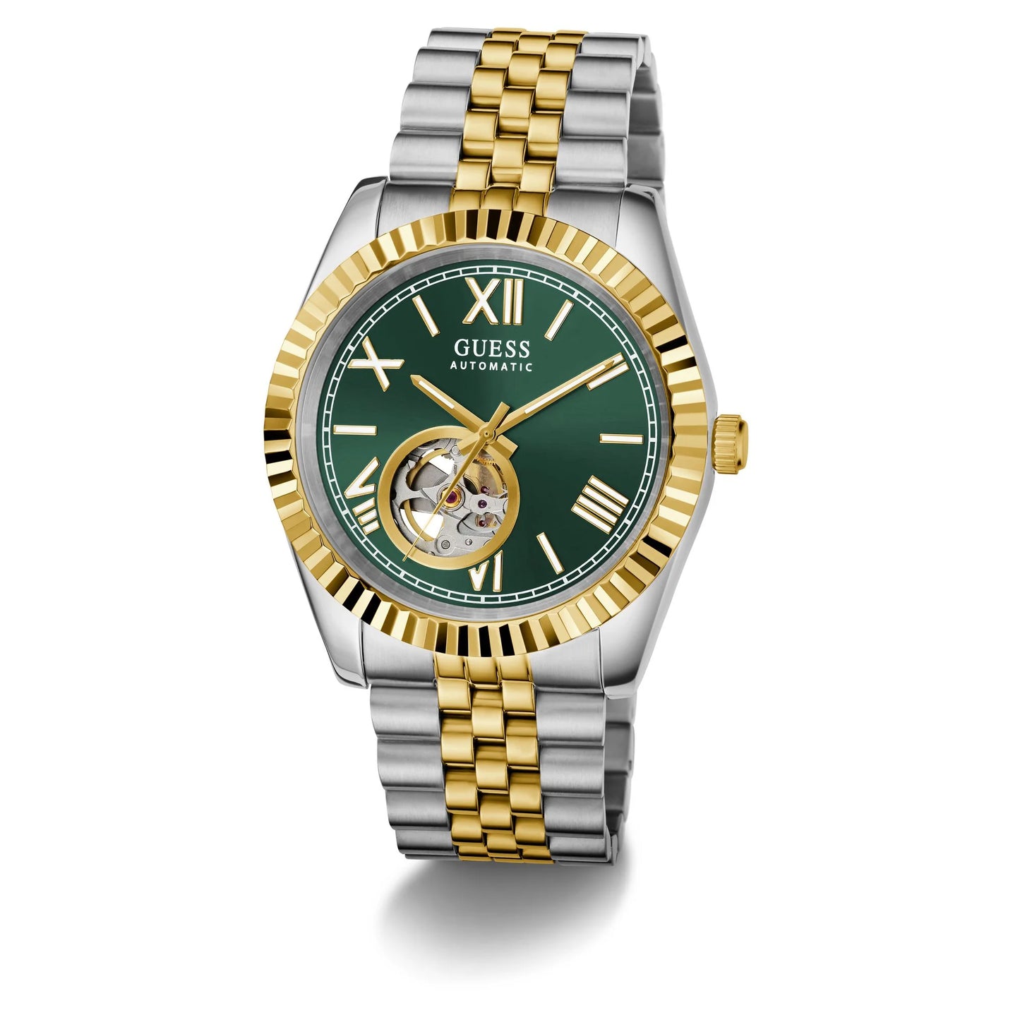 Guess Connoisseur Green Round Automatic Men's Watch - GW0984G4