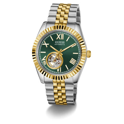 Guess Connoisseur Green Round Automatic Men's Watch - GW0984G4