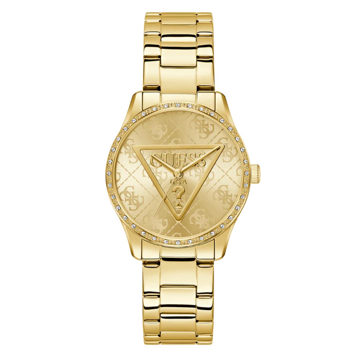 GUESS Roxy Quartz Champagne Dial Analog Women's Watch GW0987L2