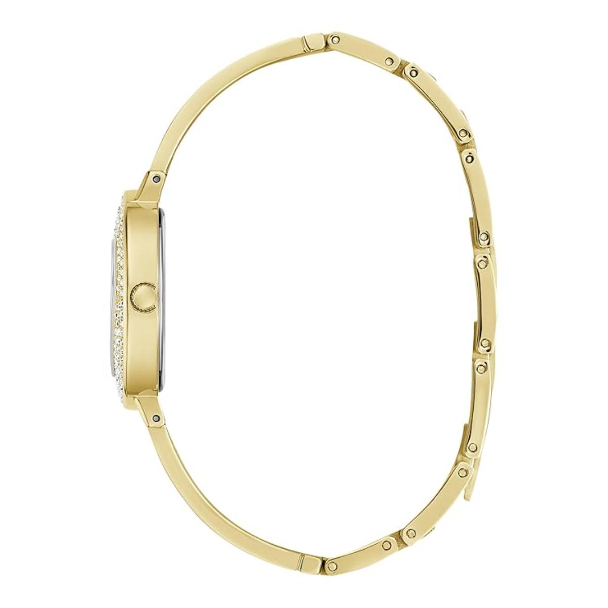 GUESS Quartz White Dial Analog Stainless Steel Women's Watch GW0991L2