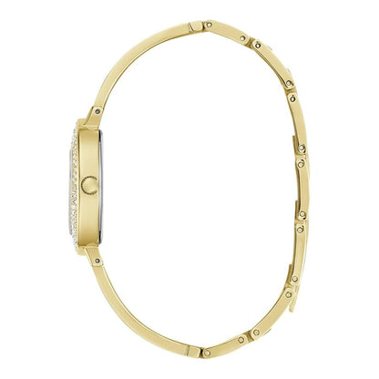 GUESS Quartz White Dial Analog Stainless Steel Women's Watch GW0991L2