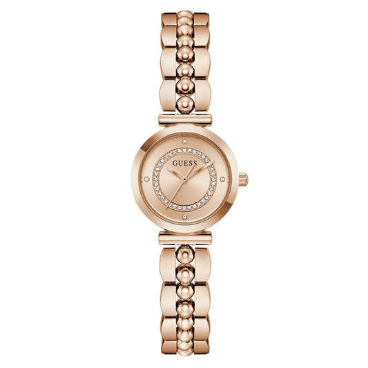 Guess Quartz Rose Gold Dial Analog Women's Watch GW0994L4