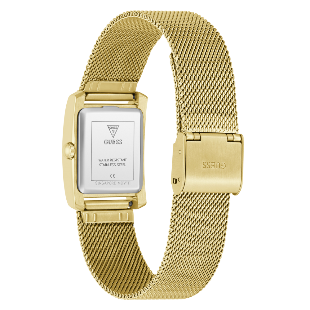Guess Quartz Rectangle White Dial Analog Women's Watch GW0997L2