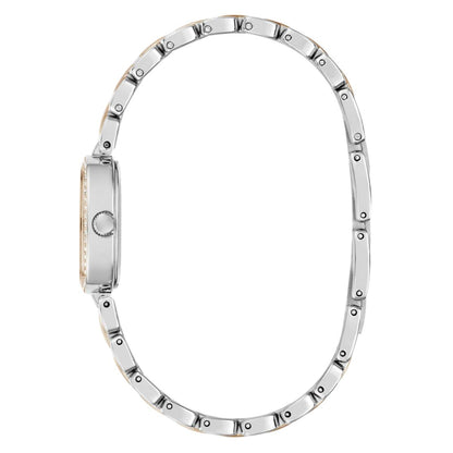 GUESS Quartz White Dial Analog Stainless Steel Women's Watch GW1018L5