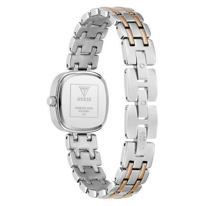 GUESS Quartz White Dial Analog Stainless Steel Women's Watch GW1018L5