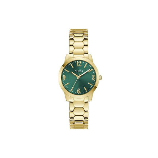 GUESS Quartz Green Dial Analog Stainless Steel Women's Watch GW1028L2