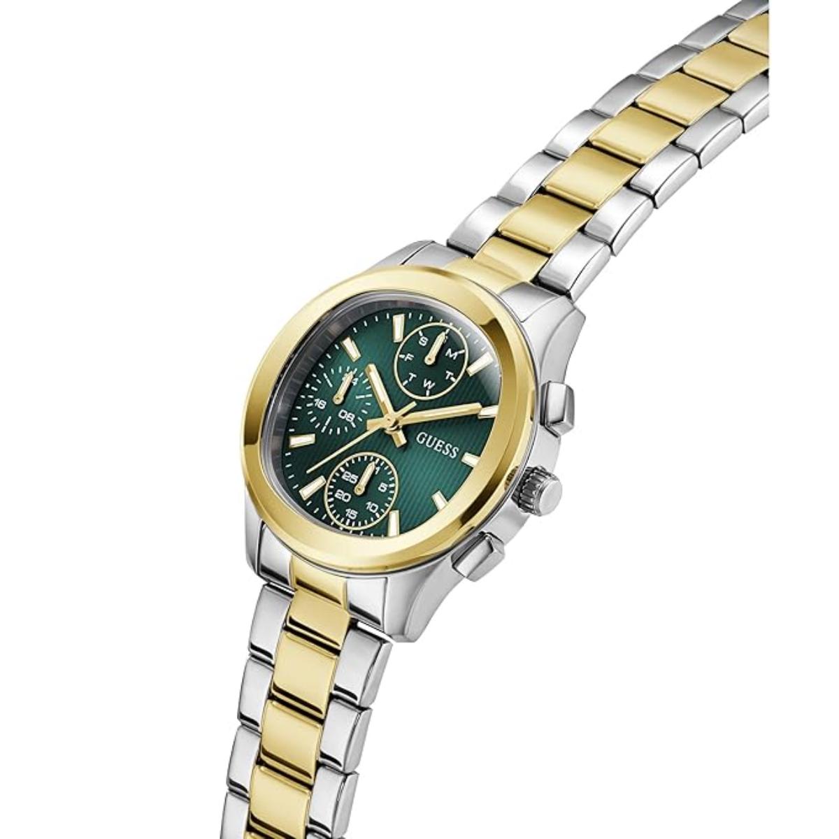 GUESS Quartz Green Dial Analog Chronograph Men's Watch GW1031L6