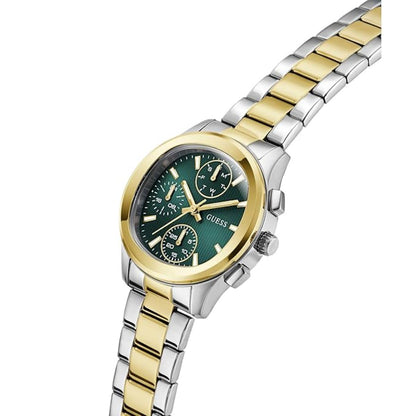 GUESS Quartz Green Dial Analog Chronograph Men's Watch GW1031L6