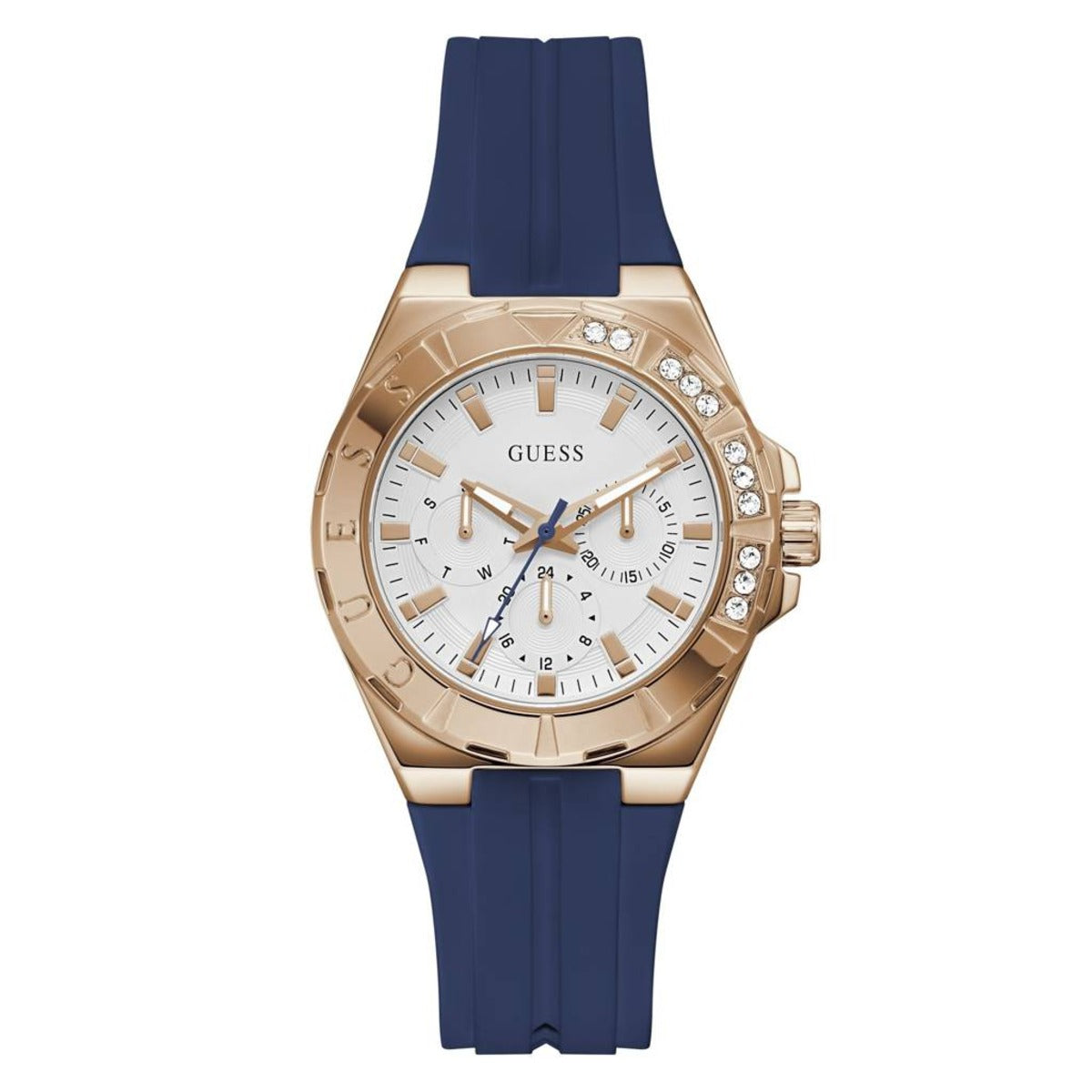 GUESS Quartz White Dial Multi-function Women's Watch GW1034L4