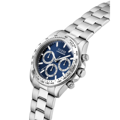 GUESS Arthur Blue Dial Chronograph Stainless Steel Men's Watch GW1058G7