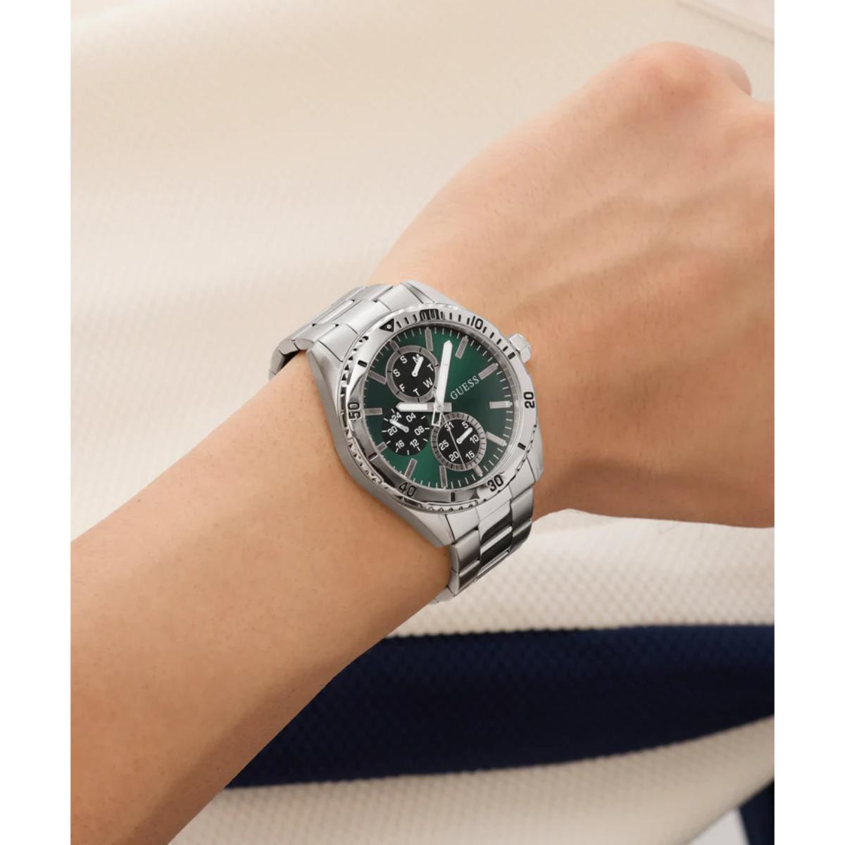 GUESS Gs Velocity Quartz Green Dial Analog Men's Watch GW1061G1