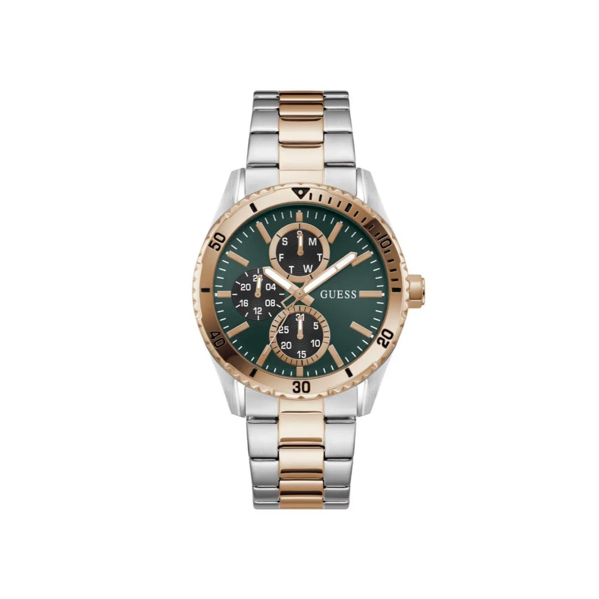 GUESS Quartz Green Dial Analog Chronograph Men's Watch GW1061G6