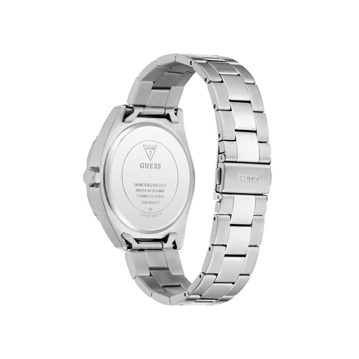 GUESS Quartz Blue Dial Analog Stainless Steel Men's Watch GW1061G7