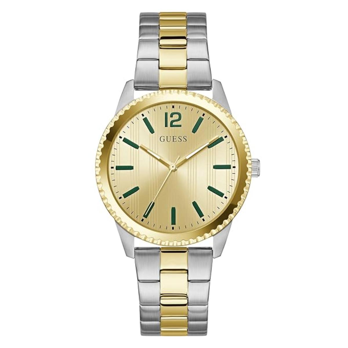 GUESS Gs Chip Quartz Champagne Dial Analog Men's Watch GW1062G4