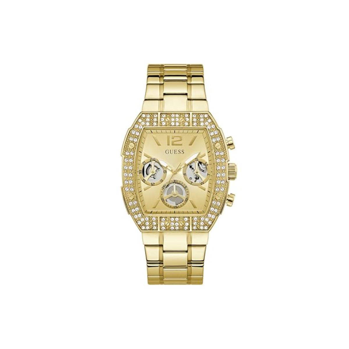 GUESS Quartz Gold Dial Analog Chronograph Men's Watch GW1068G2