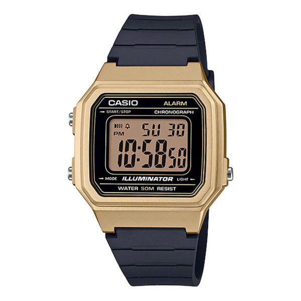 Casio W-217HM-9AV Black Dial Digital Resin Unisex Watch I115