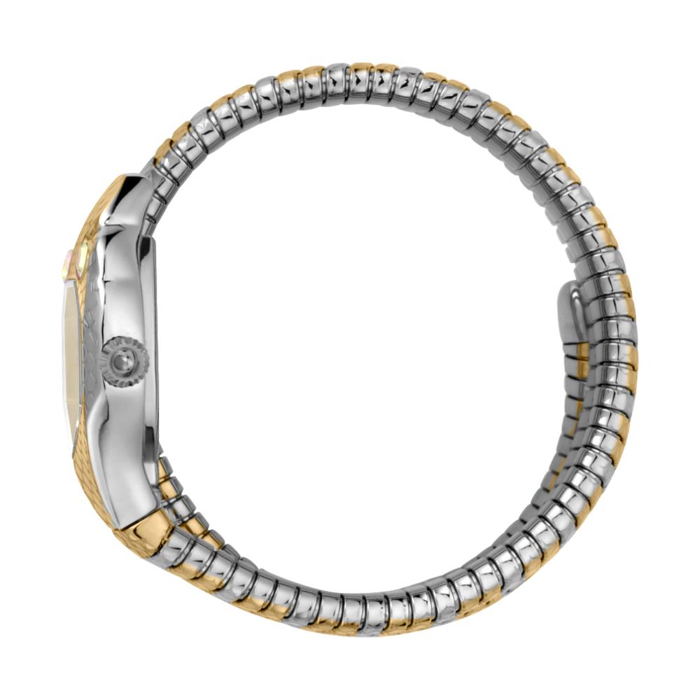JC1L168M0075 JUST CAVALLI Signature Snake Silver Dial Metal Analog Women Watch