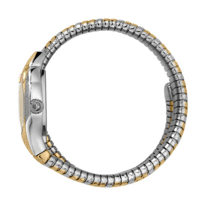 JC1L168M0075 JUST CAVALLI Signature Snake Silver Dial Metal Analog Women Watch