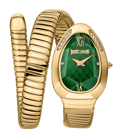 JC1L223M0035 | Just Cavalli Taglio Solo Green Watch for Women