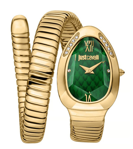 JC1L223M0035 | Just Cavalli Taglio Solo Green Watch for Women - Buy Now at Sai Creations Watches