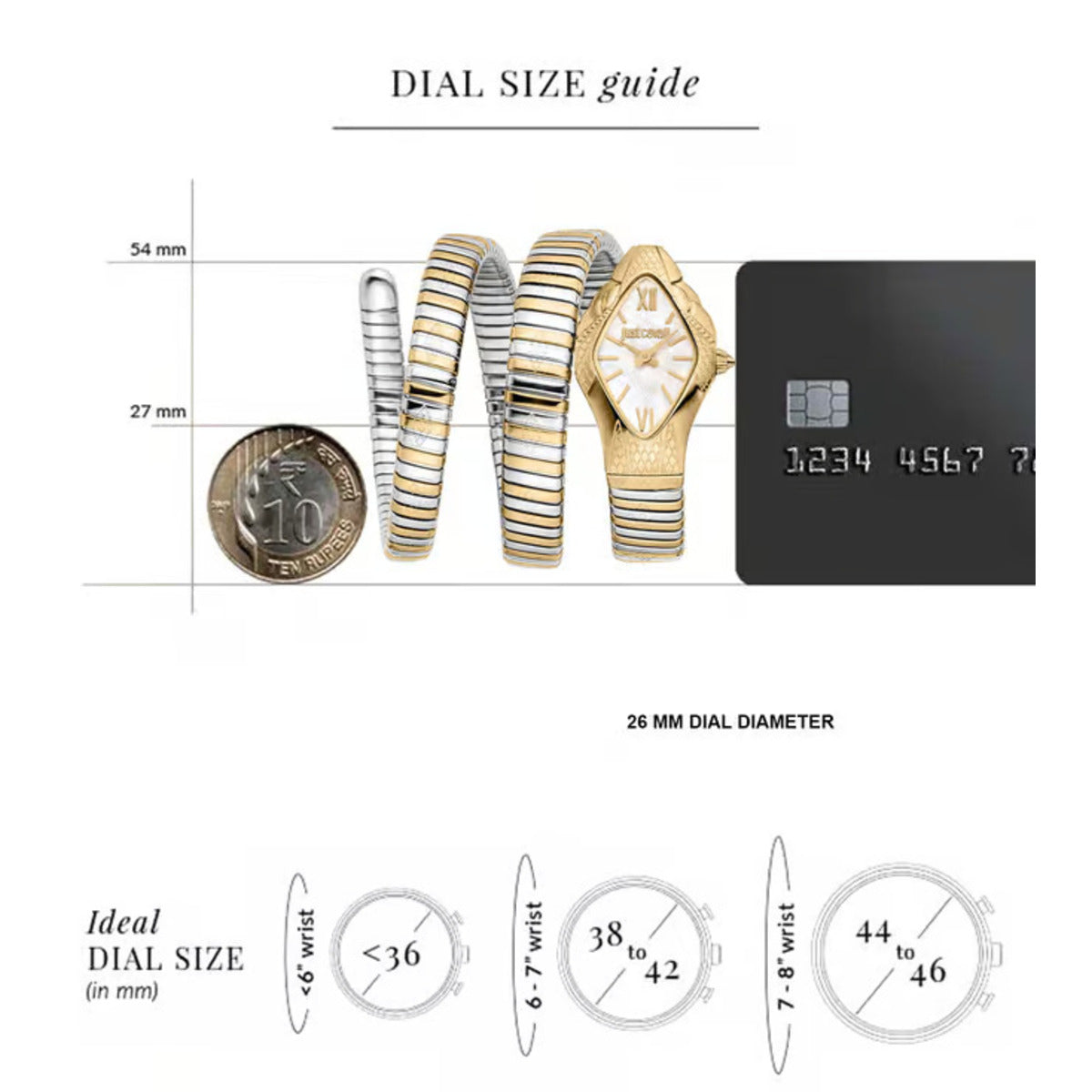 Just Cavalli Cristallo Mother of Pearl Dial Analog Women's Watch JC1L307M0055