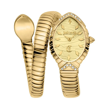 JUST CAVALLI  Unica Snake Embellished Dial Analogue Watch for Women -JC1L322M0025