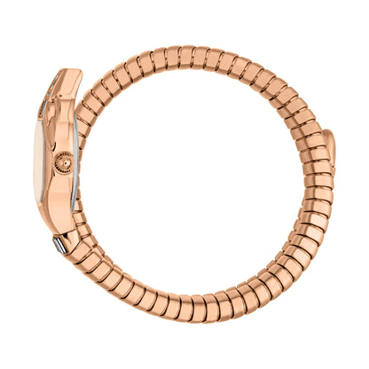 JC1L326M0045 Just Cavalli Glam Snake Rose Gold Dial Watch For Women