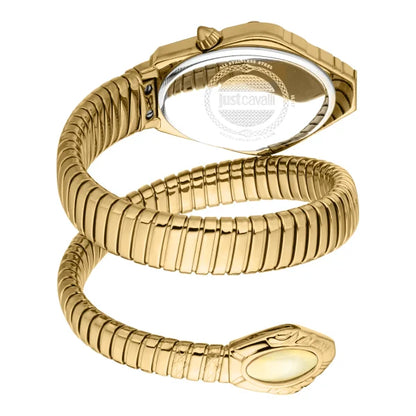 Just Cavalli Lirica Champagne Dial Stainless Steel Analogue Watch For Women - JC1L357M0025