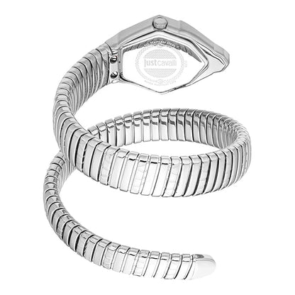 Just Cavalli Snake Gemma Silver Dial Analogue  Watch For Women JC1L358M0015