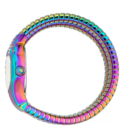 Multicolored watch band on a white background