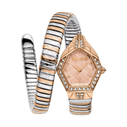 Luxury watch with a unique design on a white background