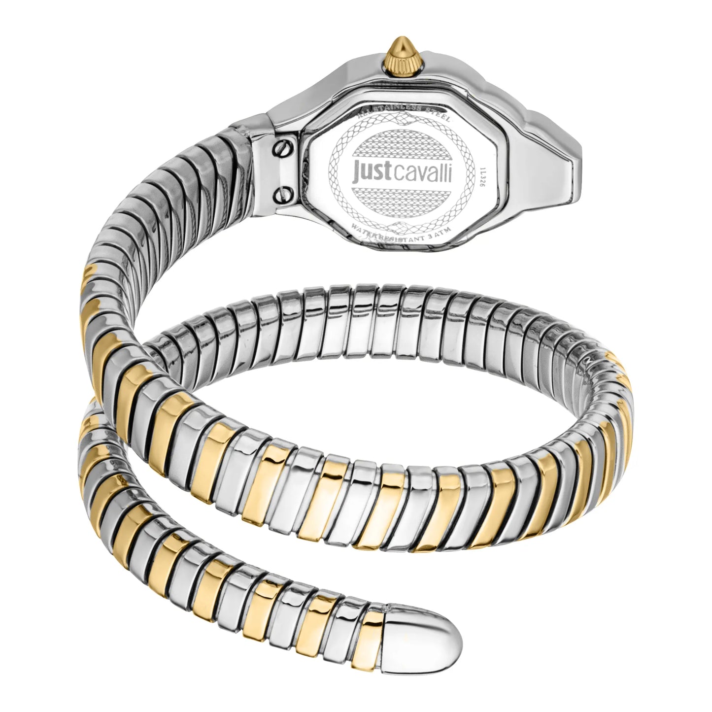 JC1L326M0055 Just Cavalli Brillante Snake Two Tones Watch For Women