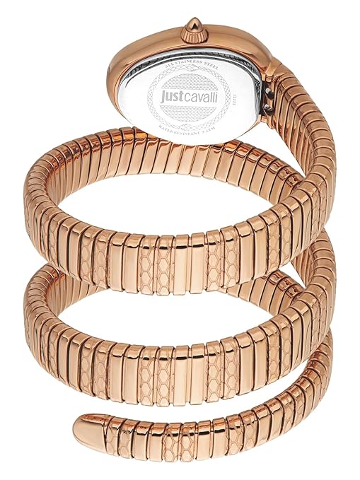 Just Cavalli Blue Dial Snake Analogue Women Watch - JC1L349M0055