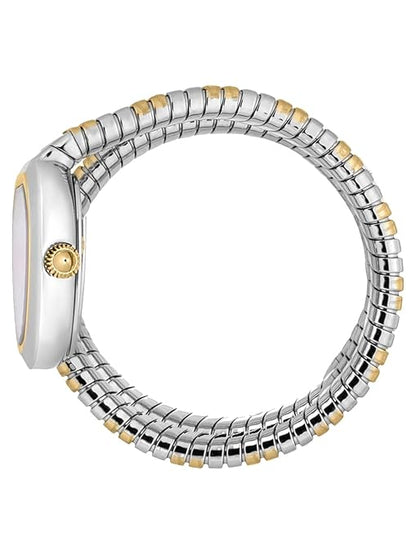 JC1L349M0065 Just Cavalli White Dial Snake Two Tones Watch For Women