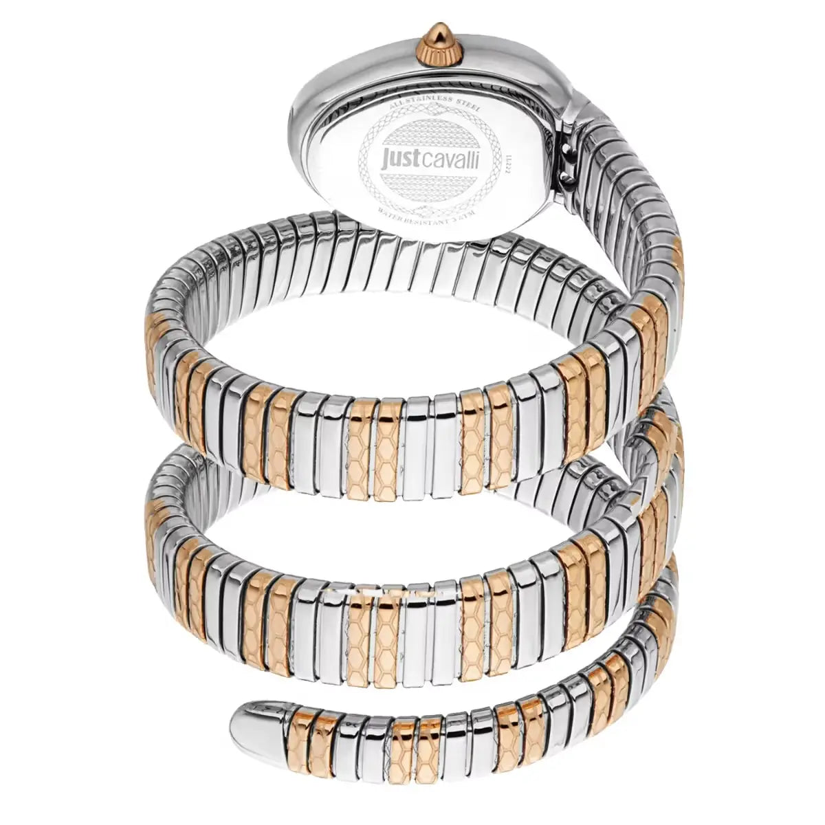 Just Cavalli Analog Green Dial Stainless Steel Wowen Watch JC1L349M0085