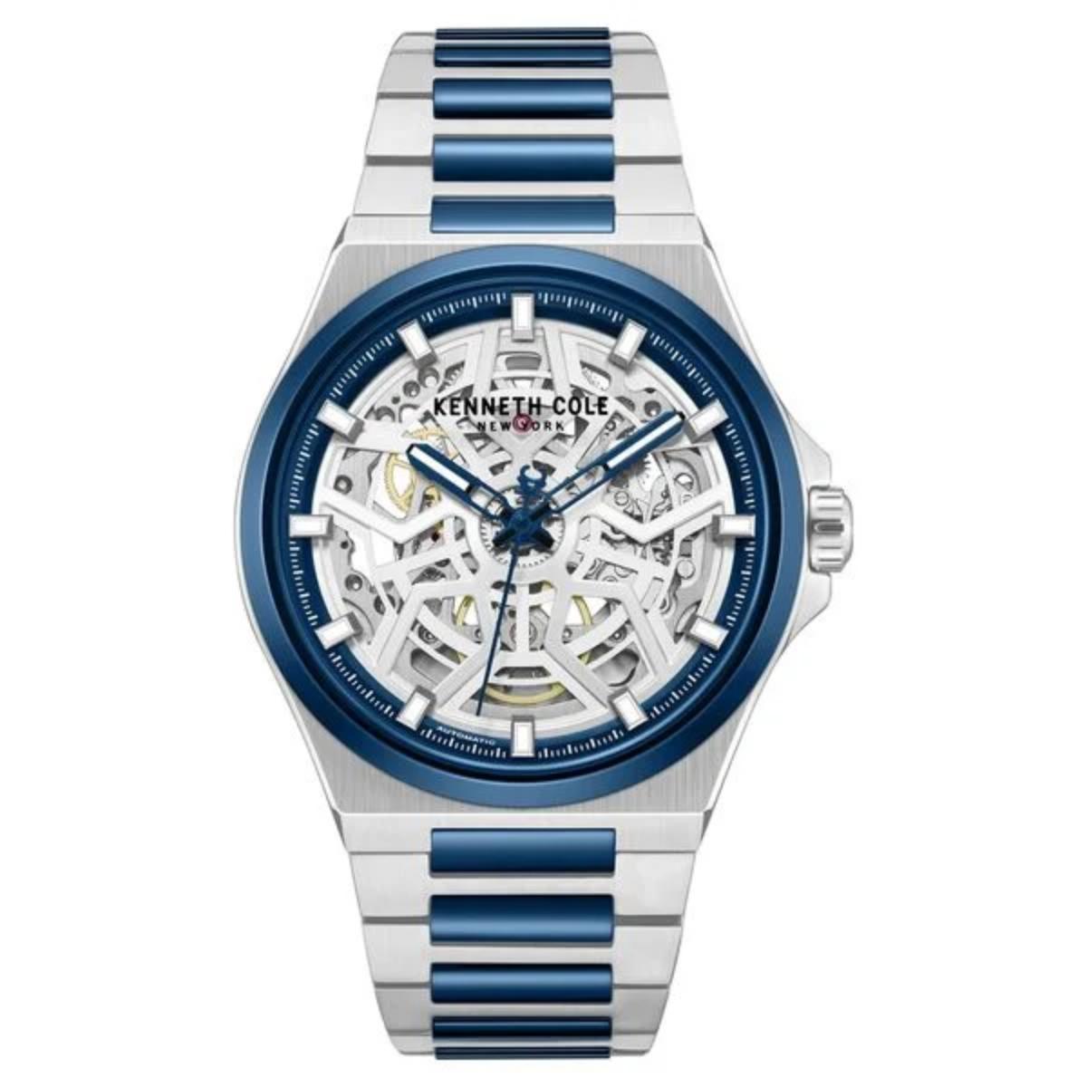 Kenneth Cole Silver Dial Analog Automatic Men's Watch KCWGY0065304MNW