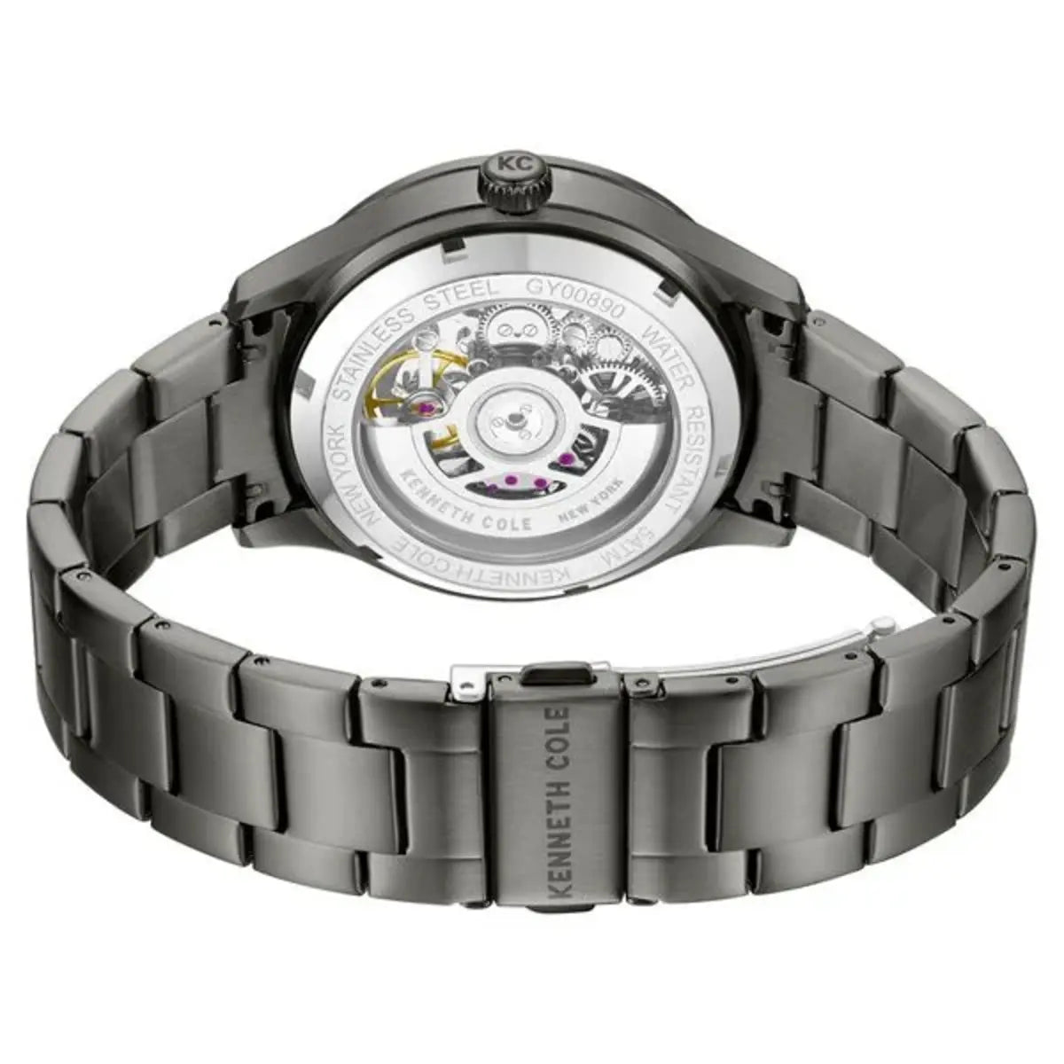 Kenneth Cole Grey Dial Analog Automatic Stainless Steel Men's Watch KCWGY0089004MNW