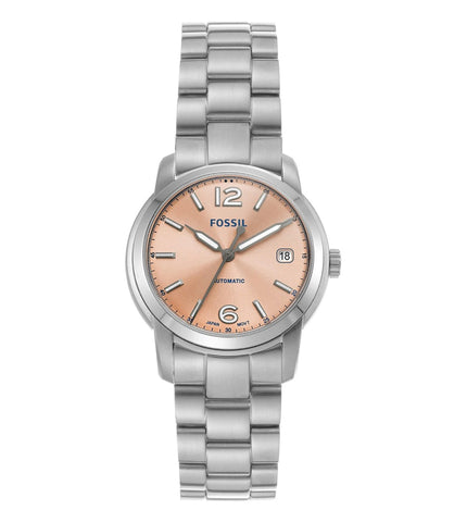ME3247 FOSSIL | Heritage Automatic Rose Gold Dial Watch (Women) - Buy Now at Sai Creations Watches