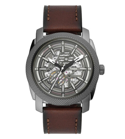 ME3254 FOSSIL | Grey Dial Automatic Leather Strap Analog Watch (Men) - Buy Now at Sai Creations Watches