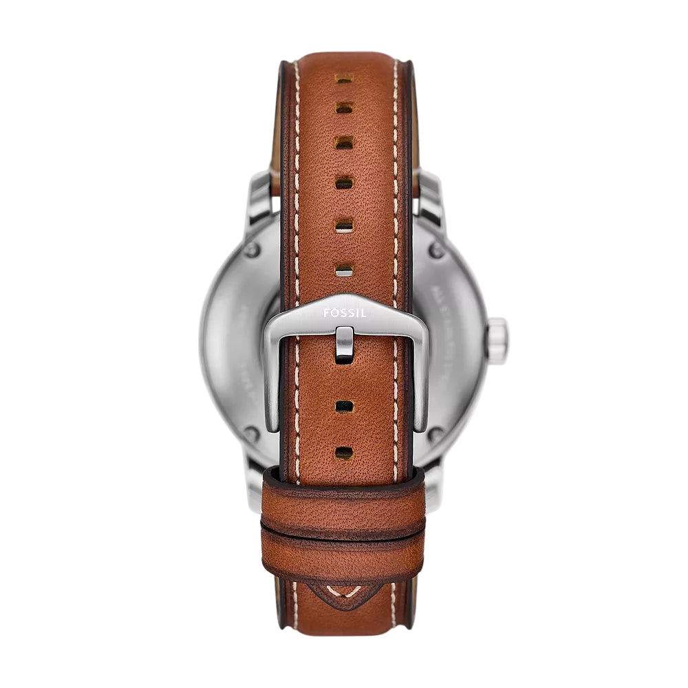 Fossil Heritage Blue Dial Automatic Leather Strap Men Watch ME3263