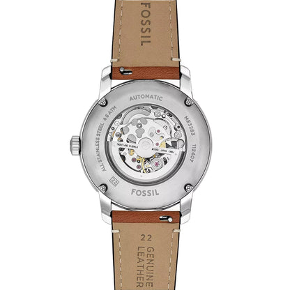 Fossil Heritage Blue Dial Automatic Leather Strap Men Watch ME3263