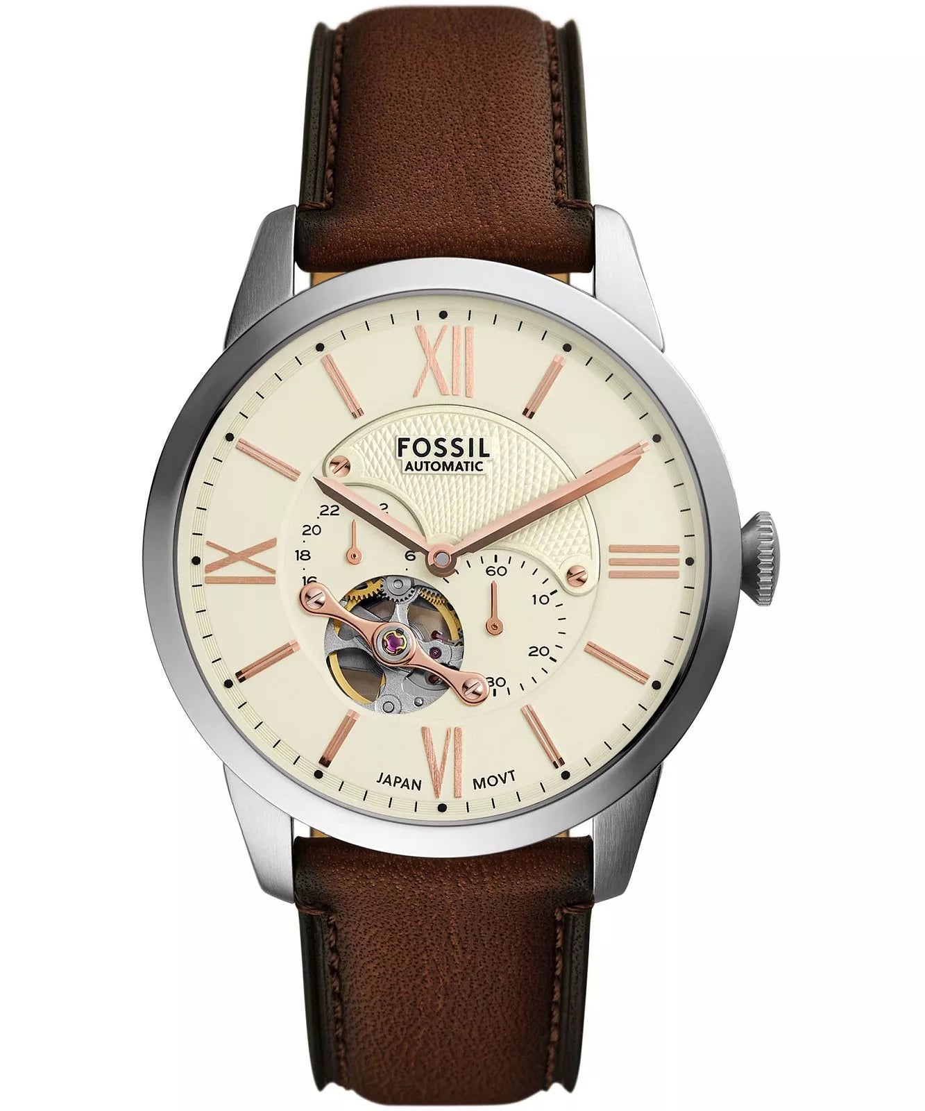 ME3266 Fossil | Townsman Beige Dial Automatic Watch (Men)