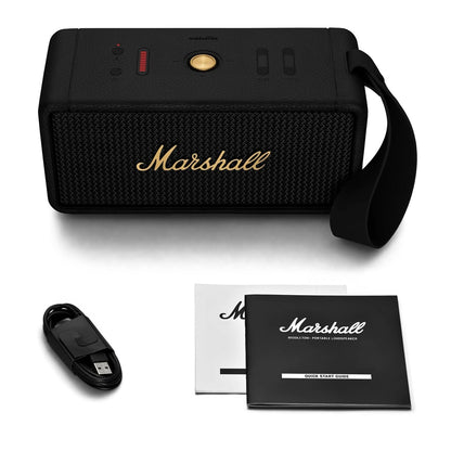 Marshall MIDDLETON Portable speaker with 20+ hours  Black and Brass