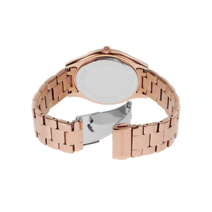 Michael Kors Slim Runway Quartz Rose Gold Dial Analog Women Watch MK4733