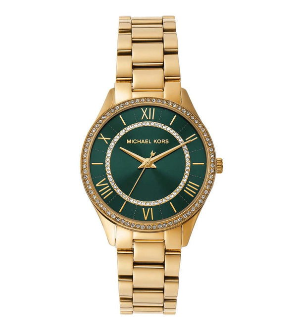 Michael Kors Lauryn Green Dial Analog Astrological Watch for Women - MK4737