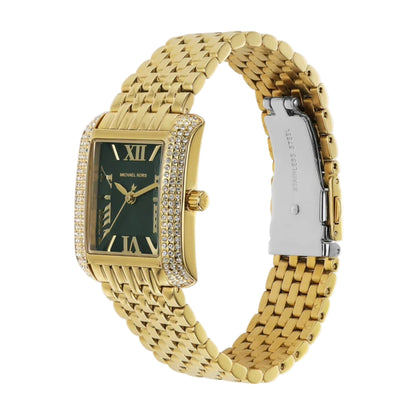 Michael Kors Emery Quartz Green Dial Stainless Steel Women Watch MK4742